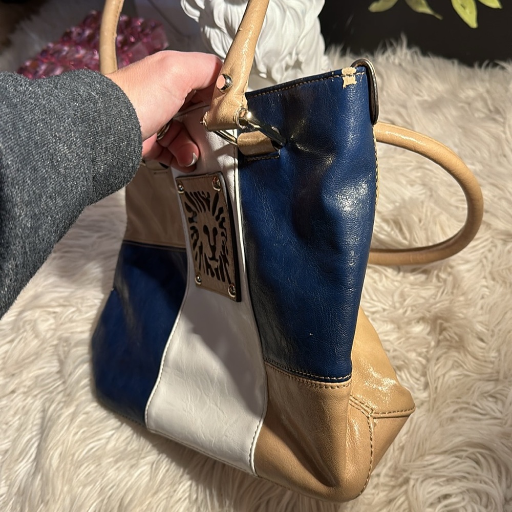 Anne Klein color block EUC shoulder bag. - Picture 5 of 7